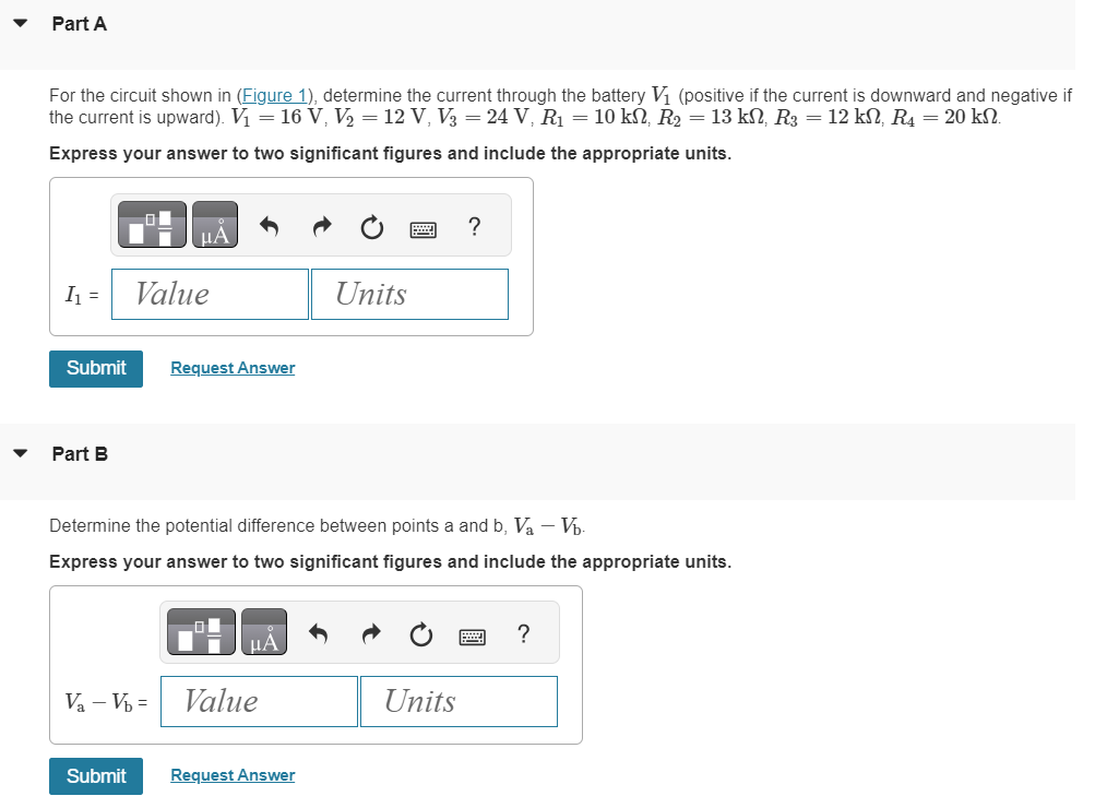 Solved For the circuit shown in (Figure 1), determine the | Chegg.com