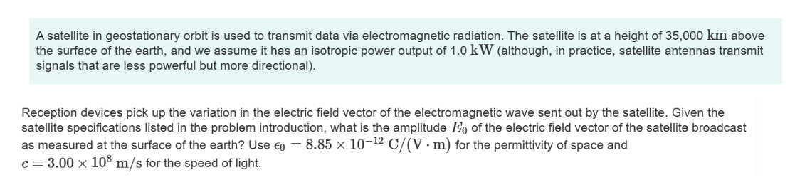 Solved A satellite in geostationary orbit is used to | Chegg.com