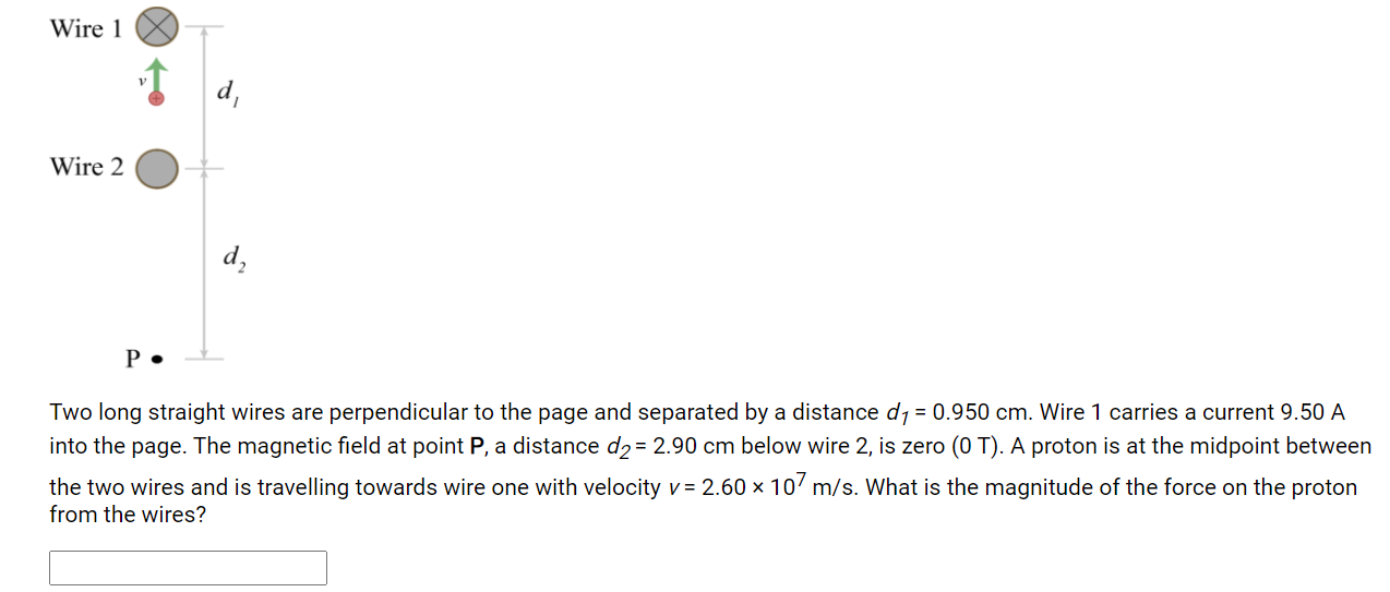 Solved Wire 1 Wire 2 De P. Two Long Straight Wires Are | Chegg.com