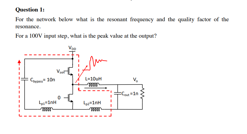 Solved Question 1: For the network below what is the | Chegg.com