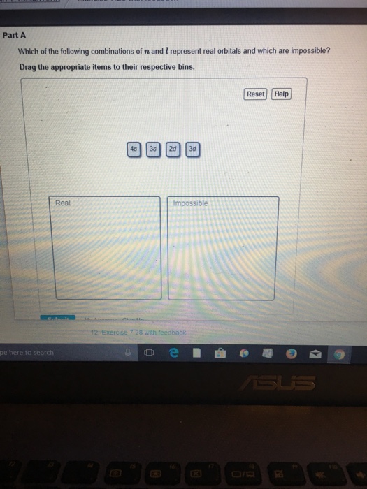 Solved Part A Which of the following combinations of n and I