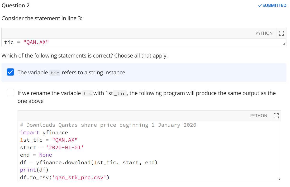 Solved 1 # Downloads Qantas share price beginning 2 import | Chegg.com