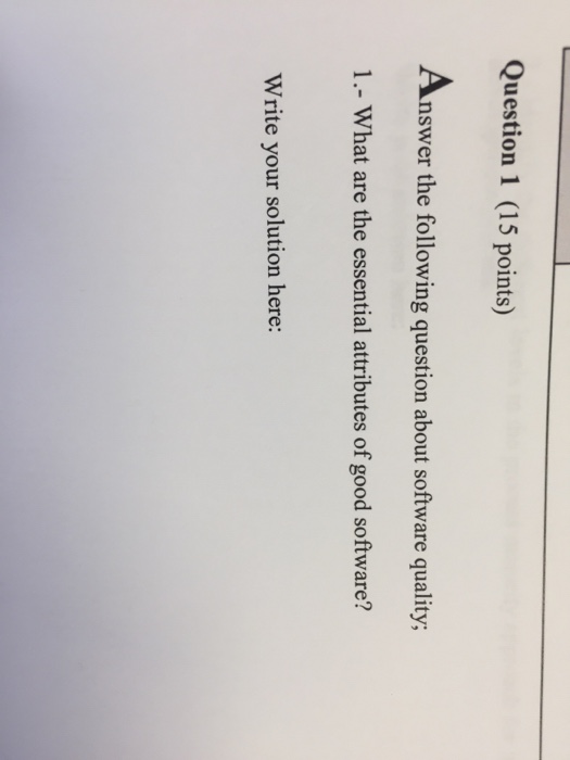 Solved Question 1 (15 points) nswer the following question | Chegg.com