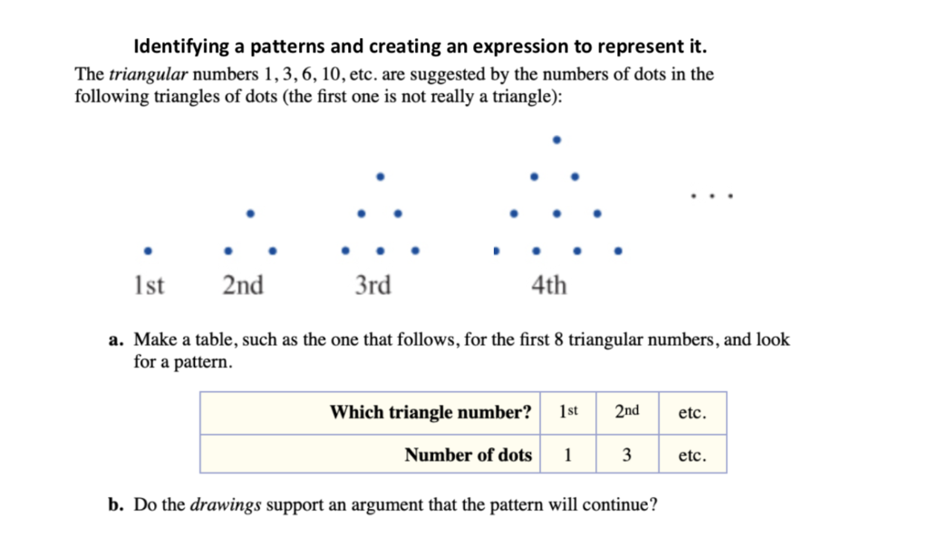 Solved Identifying a patterns and creating an expression to | Chegg.com