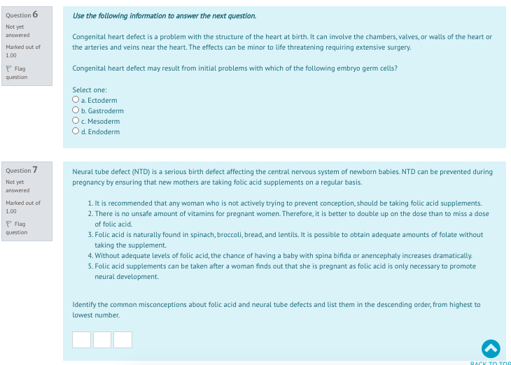 Solved Question 5 Not yet answered Which of the following | Chegg.com