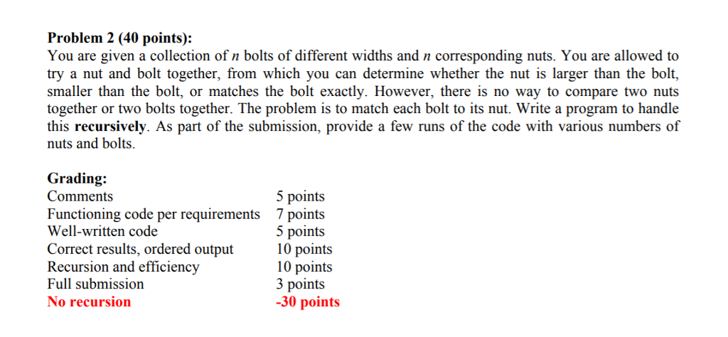 Solved Problem 2 (40 points): You are given a collection of | Chegg.com