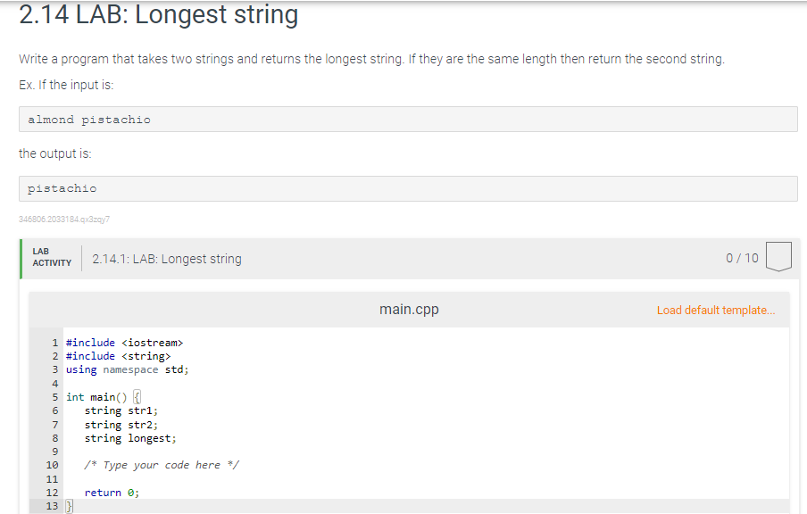 Solved C++ Programming Please #include | Chegg.com