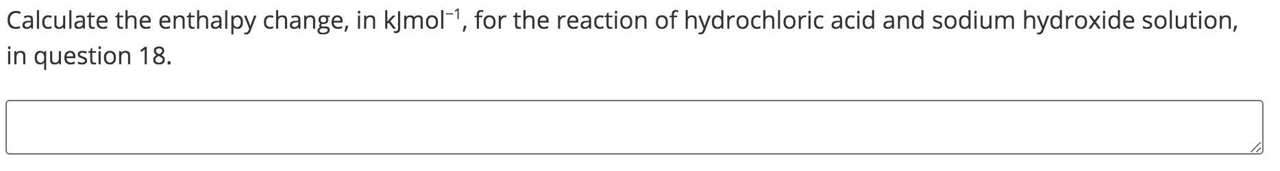Solved A student carried out an experiment to determine the | Chegg.com
