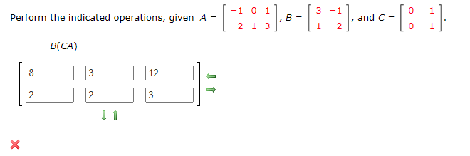 Solved Perform The Indicated Operations, Given A = -=[ | Chegg.com