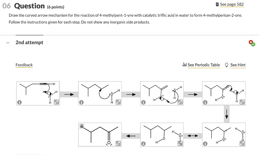 Solved @ See page 582 06 Question (6 points) Draw the curved | Chegg.com