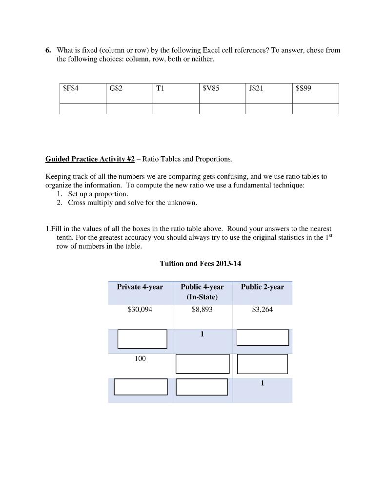 Solved 6. What Is Fixed (column Or Row) By The Following 