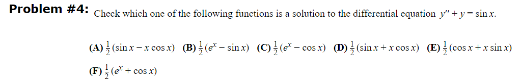 Solved Check which one of the following functions is a | Chegg.com