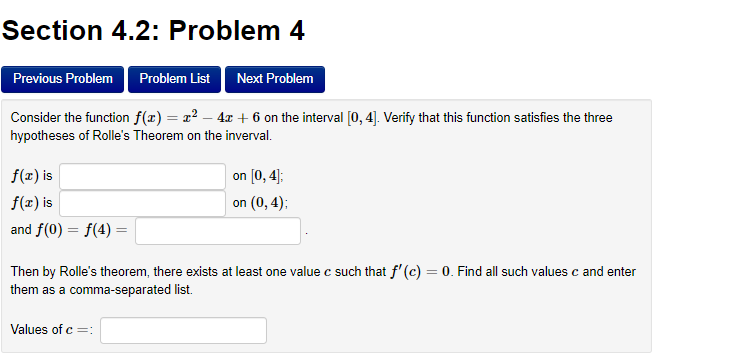 Solved Section 4.2: Problem 2 : Previous Problem Problem | Chegg.com