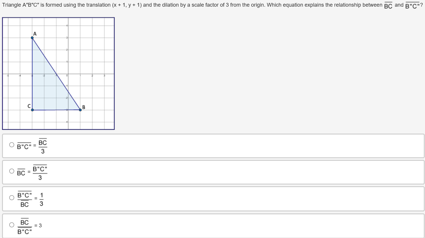 Solved Triangle A"B"C" is formed using the translation (x +