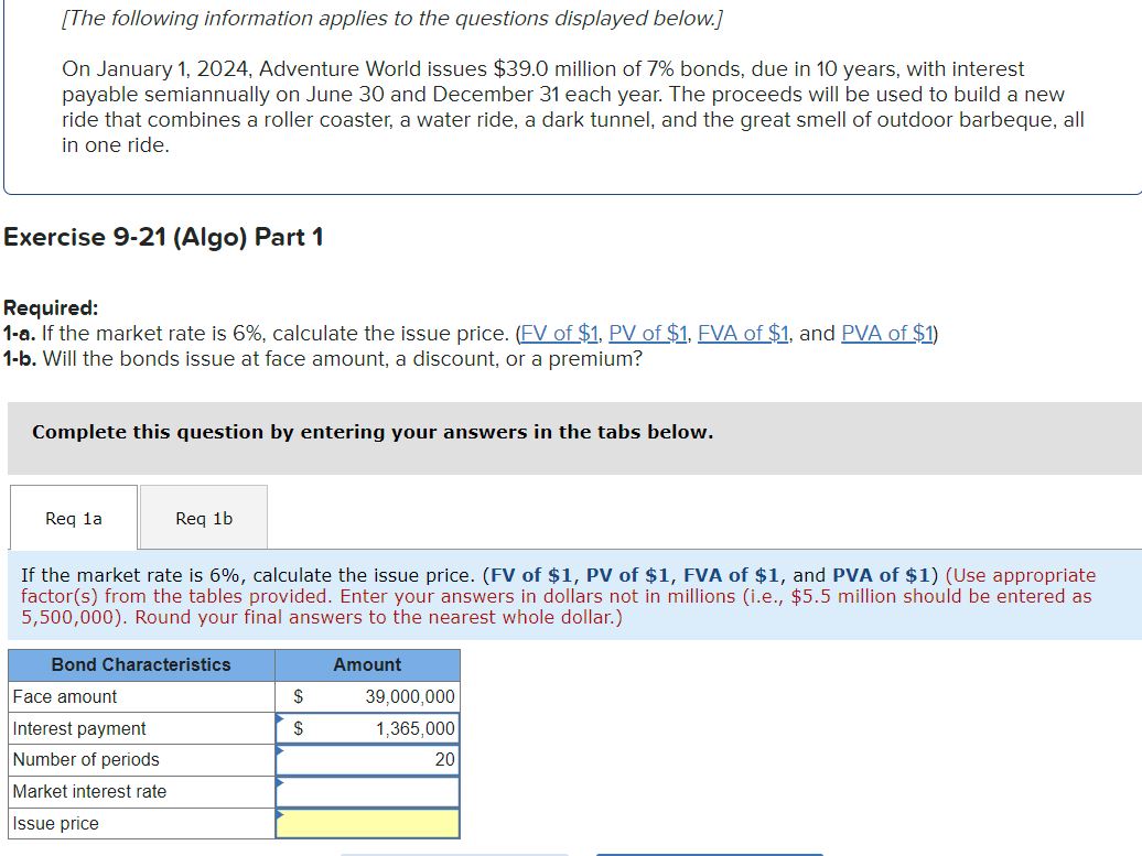 Solved Please answer in the format provided. I have filled | Chegg.com