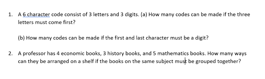 solved-a-6-character-code-consist-of-3-letters-and-3-digits-chegg