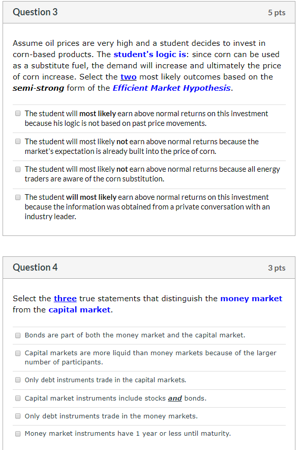 Solved Question 1 2.5 pts Select the one answer that best | Chegg.com