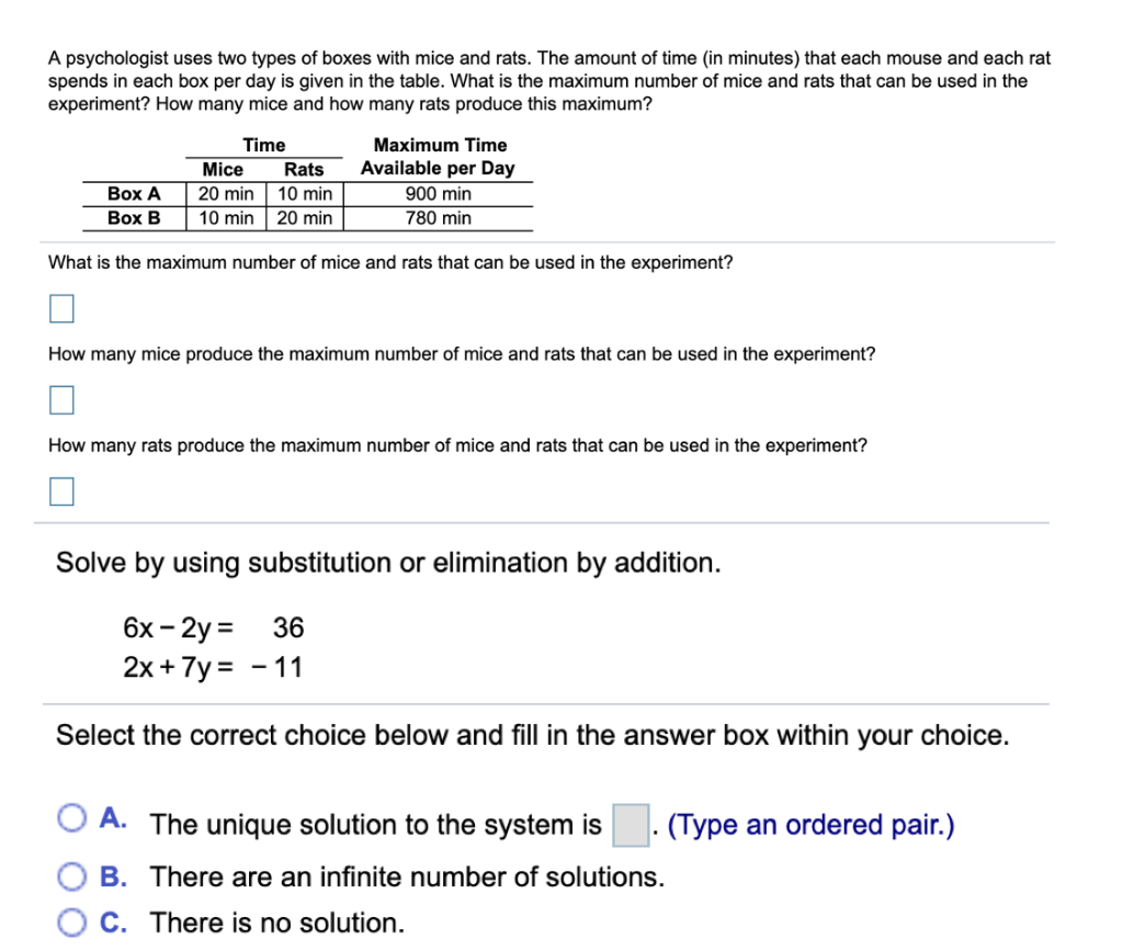 Solved A psychologist uses two types of boxes with mice and | Chegg.com