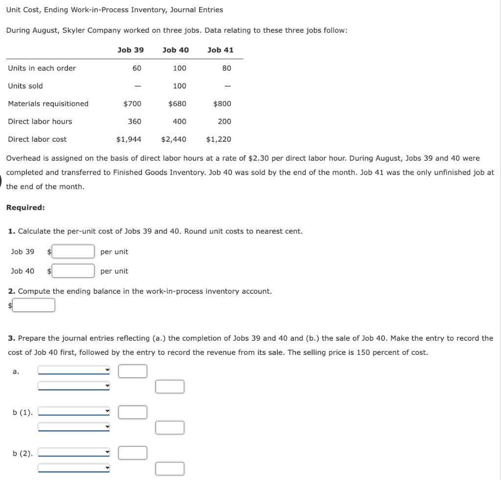 Solved Chapter 5 Question 3 Please answer full question and | Chegg.com