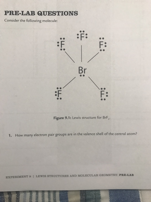 Solved PRE-LAB QUESTIONS Consider the following molecule : F | Chegg.com