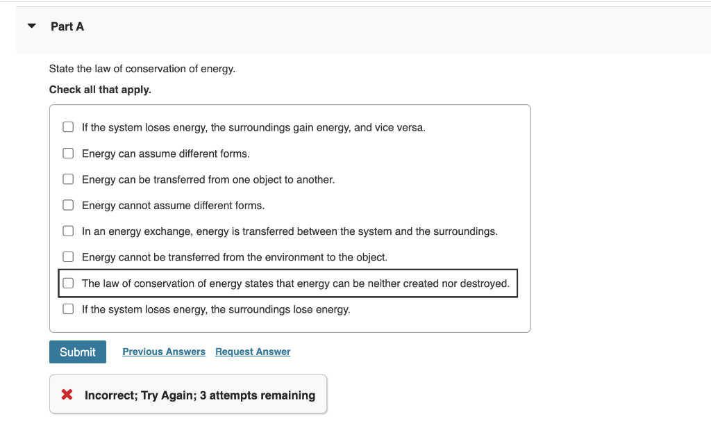 state the law of conservation of energy example