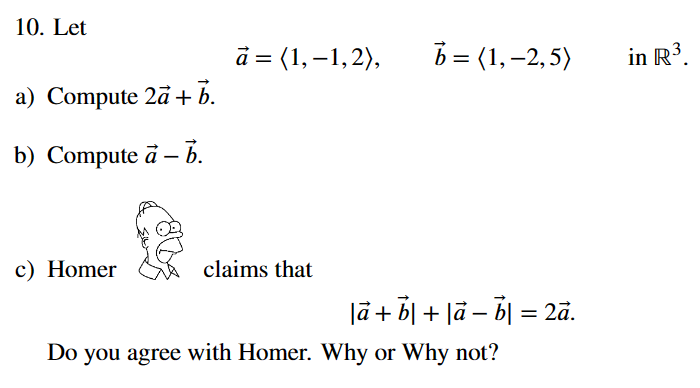 Solved Letvec(a)=(:1,-1,2:),vec(b)=(:1,-2,5:), In R3. ﻿a) | Chegg.com