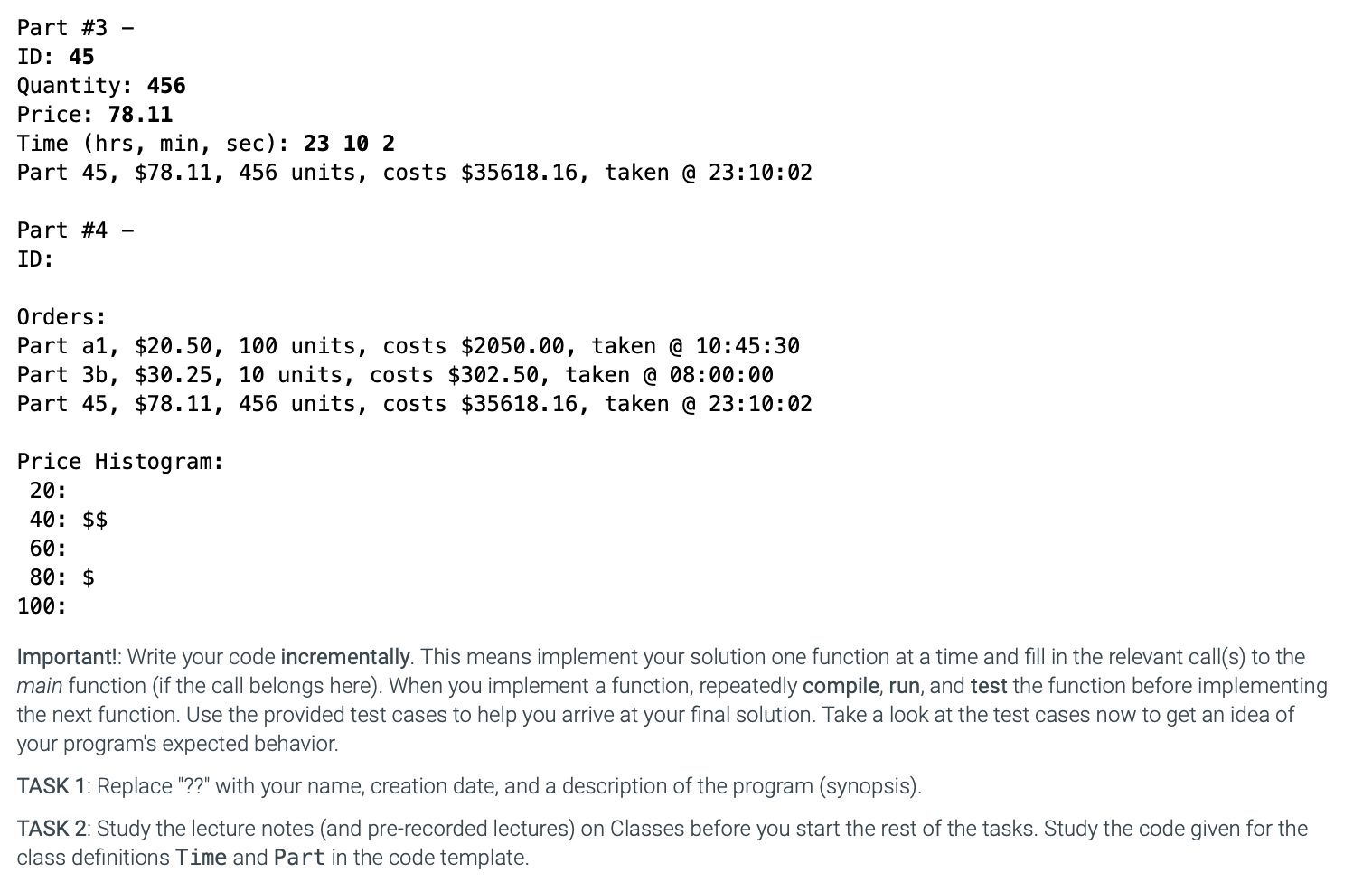 Solved IMPORTANT: This assignment will have you use all | Chegg.com ...