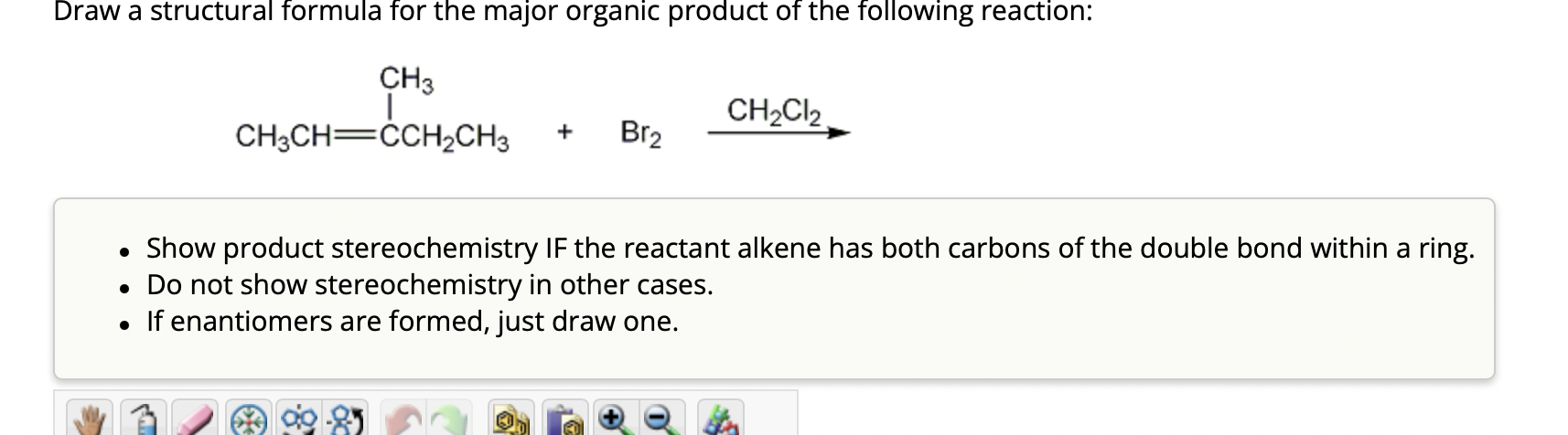 Solved - Show product stereochemistry IF the reactant alkene | Chegg.com