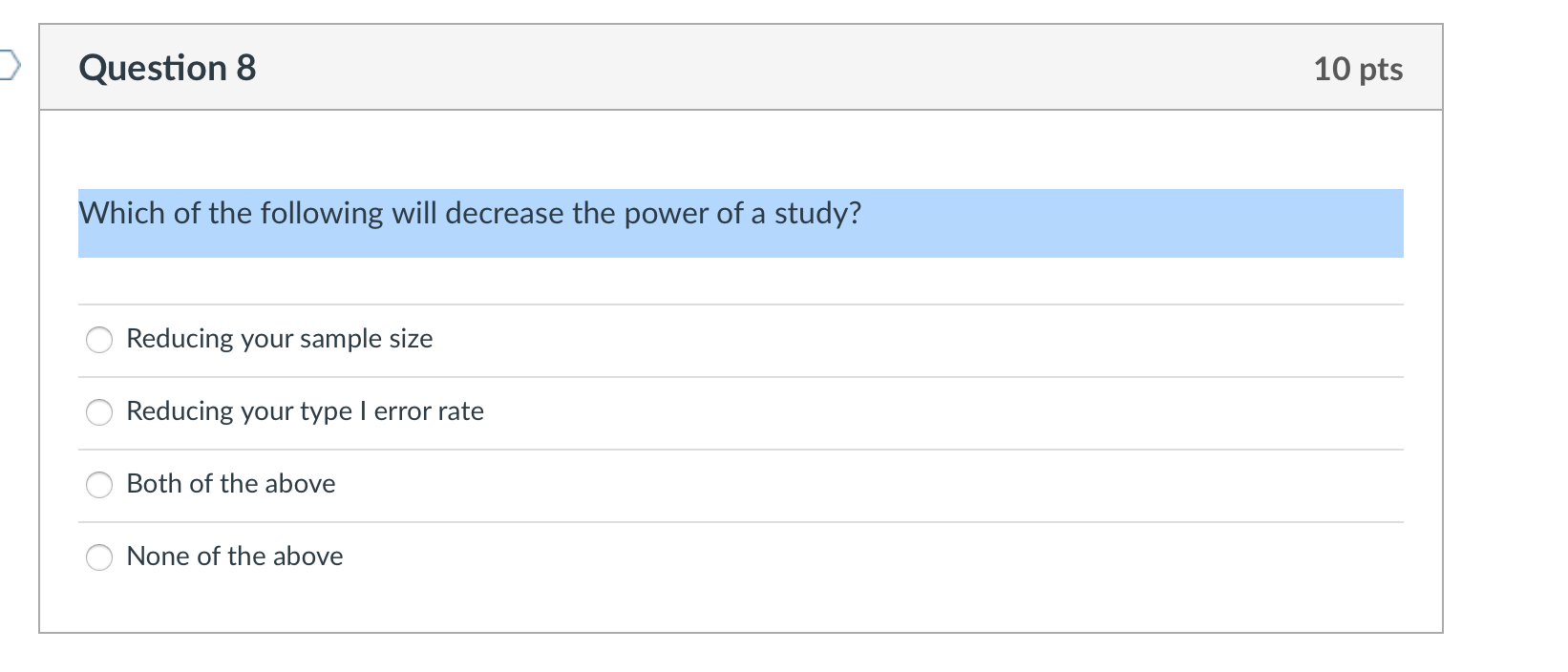 Solved Question 8 10 pts Which of the following will | Chegg.com