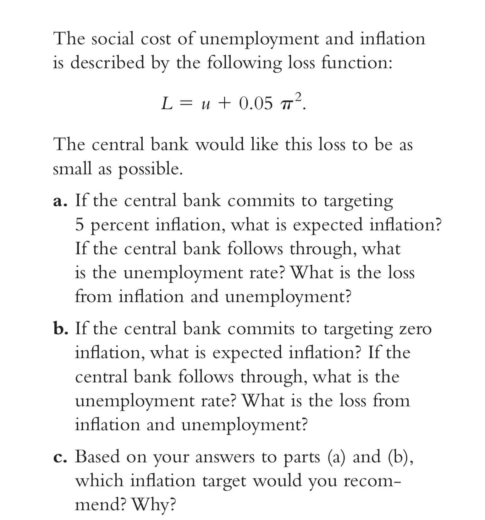 Solved The Social Cost Of Unemployment And Inflationis | Chegg.com