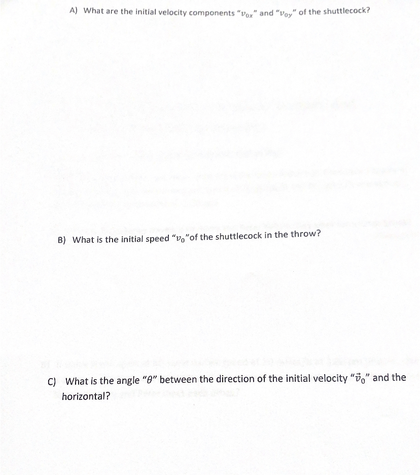 Solved Solve for the Projectile Motion of a body: 9) | Chegg.com