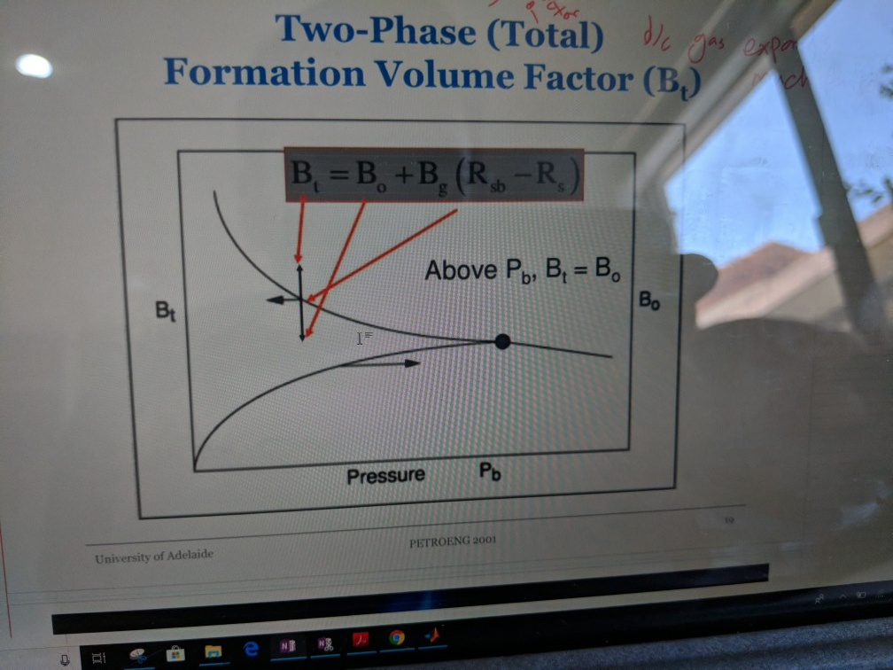 Solved Two-Phase (Total) Formation Volume Factor (B B, +B, | Chegg.com