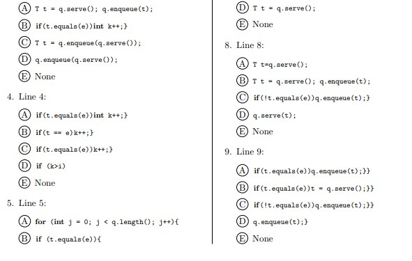 Write The Method Public T Void Removeitem Queue T Chegg Com