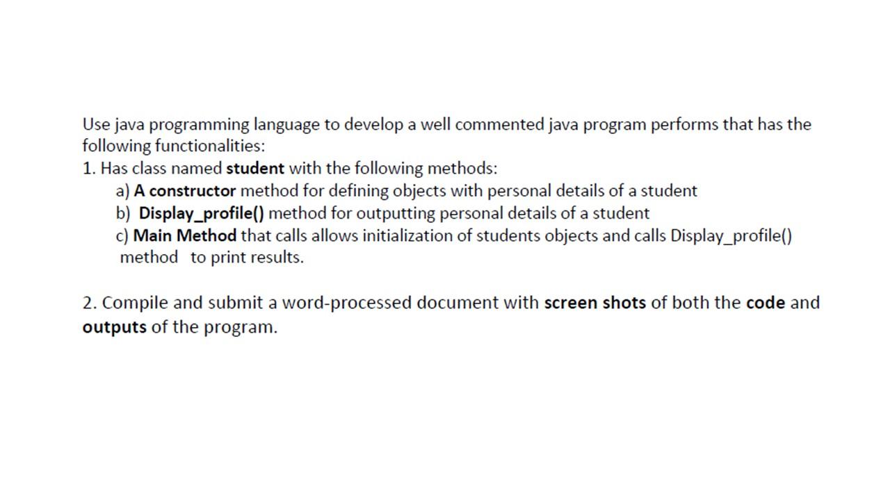 Solved Use java programming language to develop a well | Chegg.com