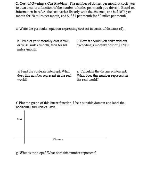 Solved 1. Driving Home Problem: As you drive home from the | Chegg.com
