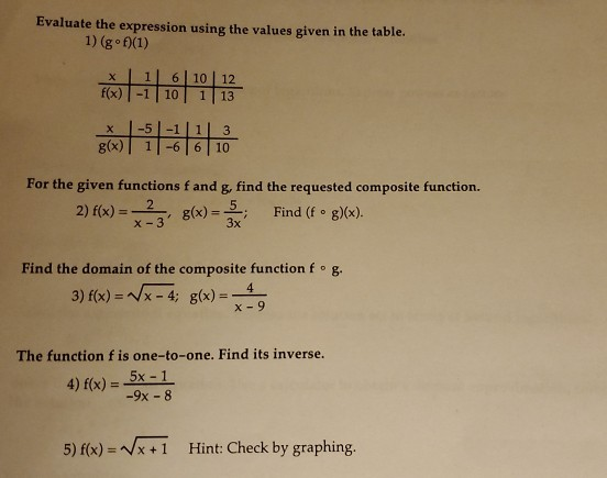 Solved Evaluate the expression using the values given in the | Chegg.com