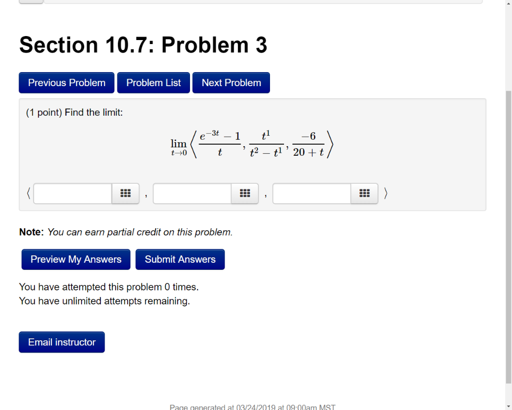 Solved Section 10.7: Problem 3 Previous Problem Problem List | Chegg.com