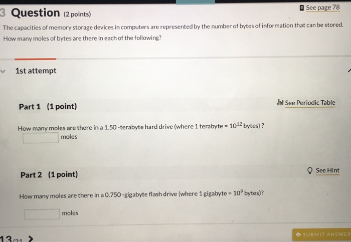 Solved The capacities of memory storage devices in computers | Chegg.com