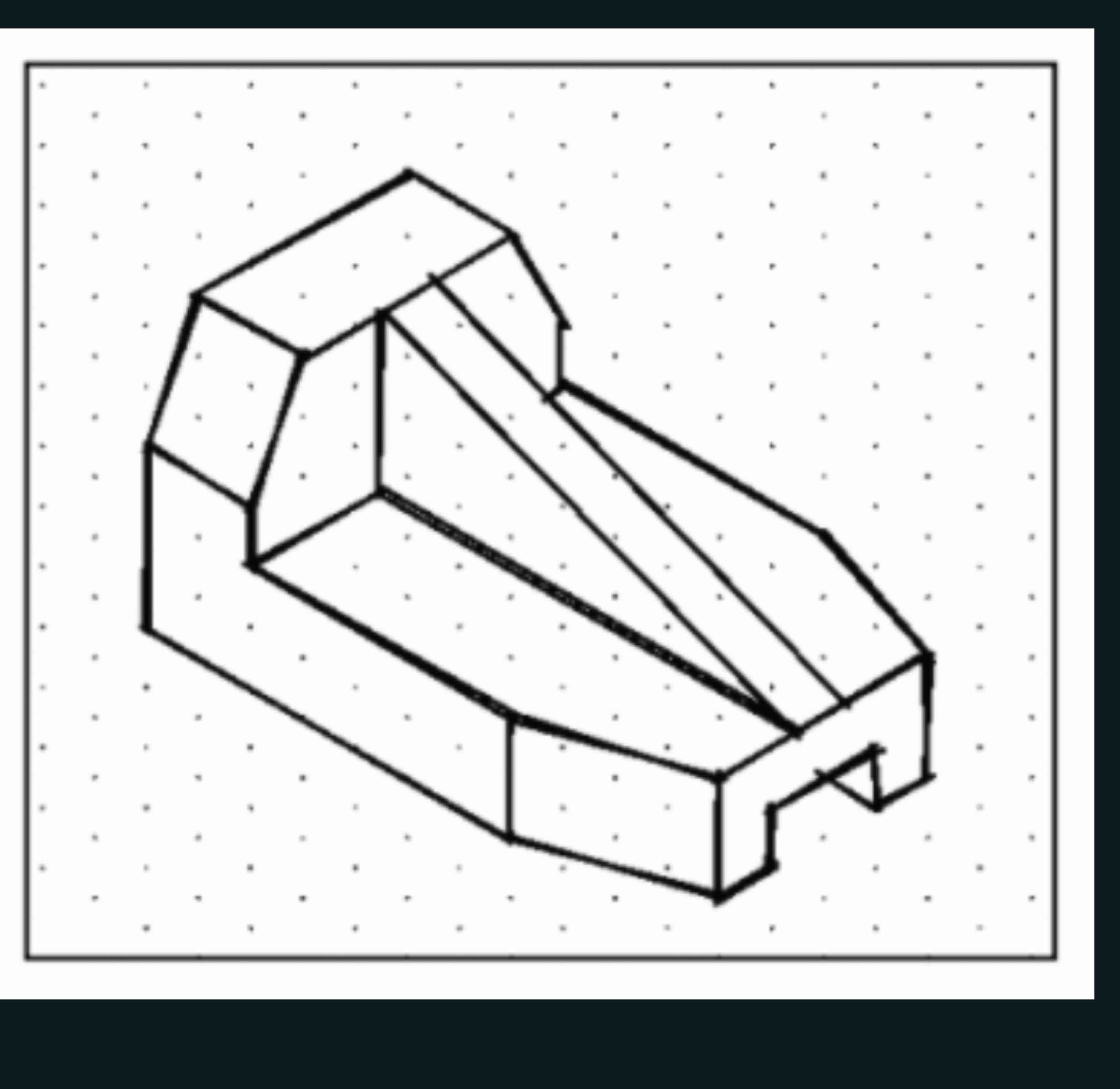 Solved show the front view, right side view and top view of | Chegg.com
