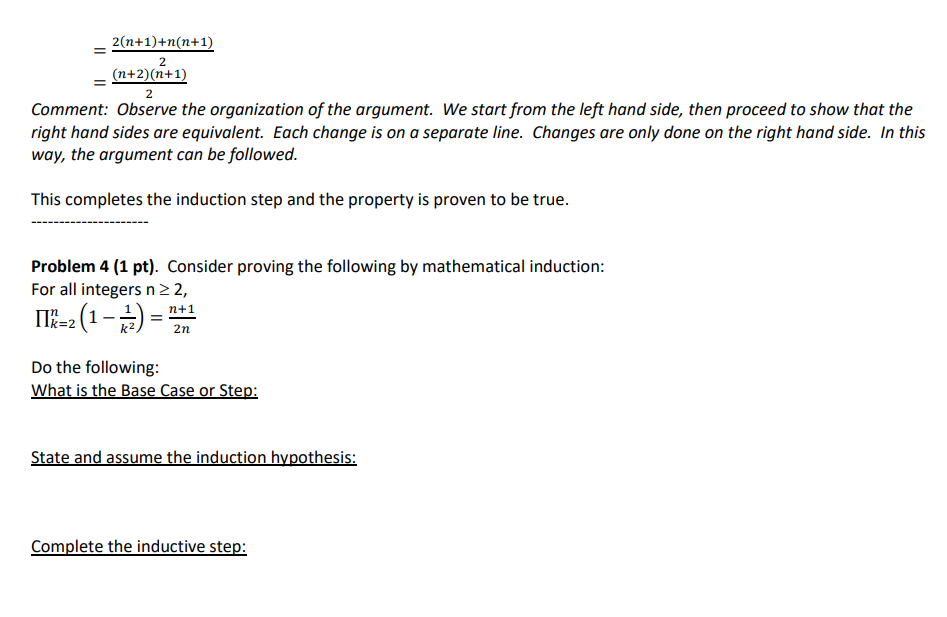 Solved Discussion: The Next Problem 4 Is About Proving By | Chegg.com