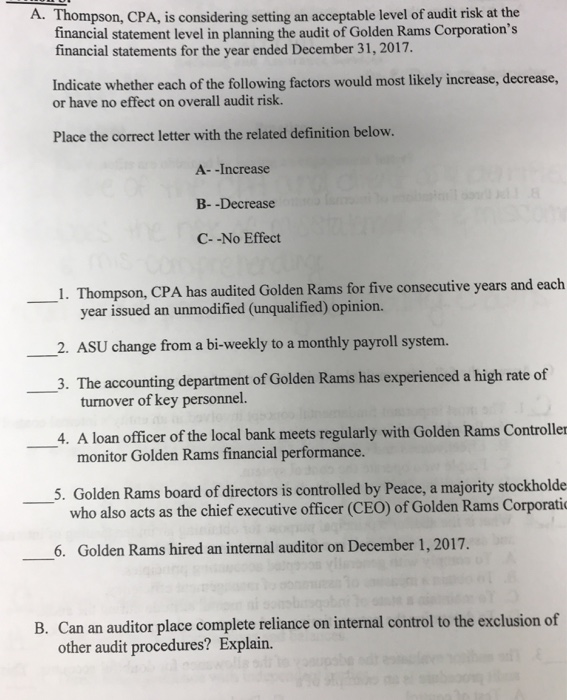 Solved A Thompson CPA Is Considering Setting An Chegg