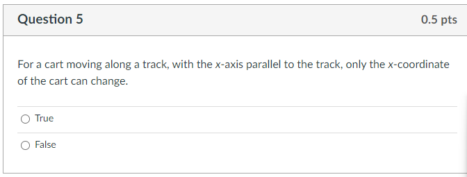 Solved For a cart moving along a track, with the x-axis | Chegg.com