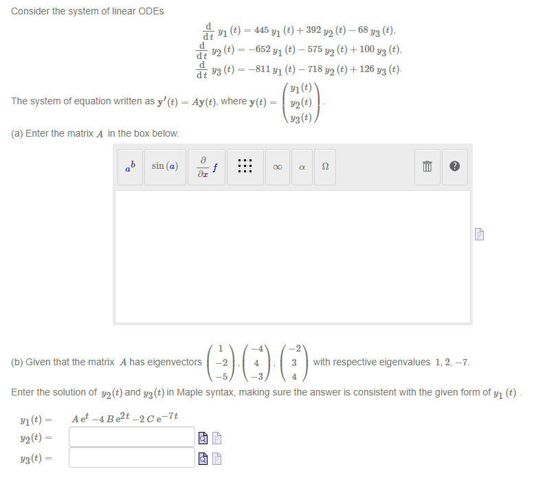 Solved Consider The System Of Linear | Chegg.com