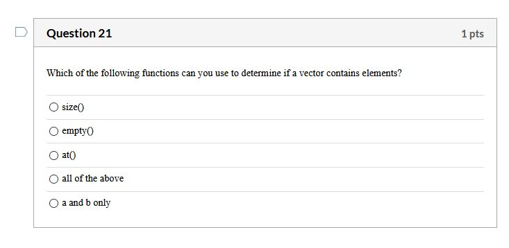 Solved Question 19 1 pts Which of the values below will not | Chegg.com