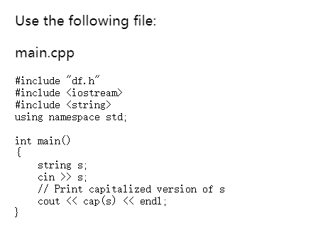 Solved Examine main.cpp to see how the function is used, | Chegg.com