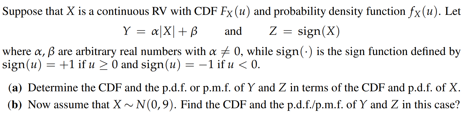 Solved Suppose That X Is A Continuous Rv With Cdf Fx U A Chegg Com