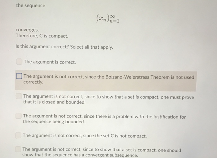 Solved Let Consider the following argument to prove that C | Chegg.com