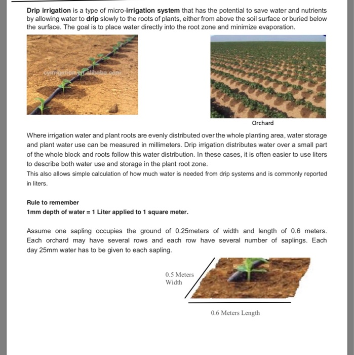 Describe Drip Irrigation