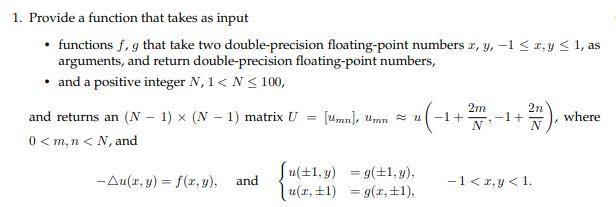 1. Provide a function that takes as input • functions | Chegg.com