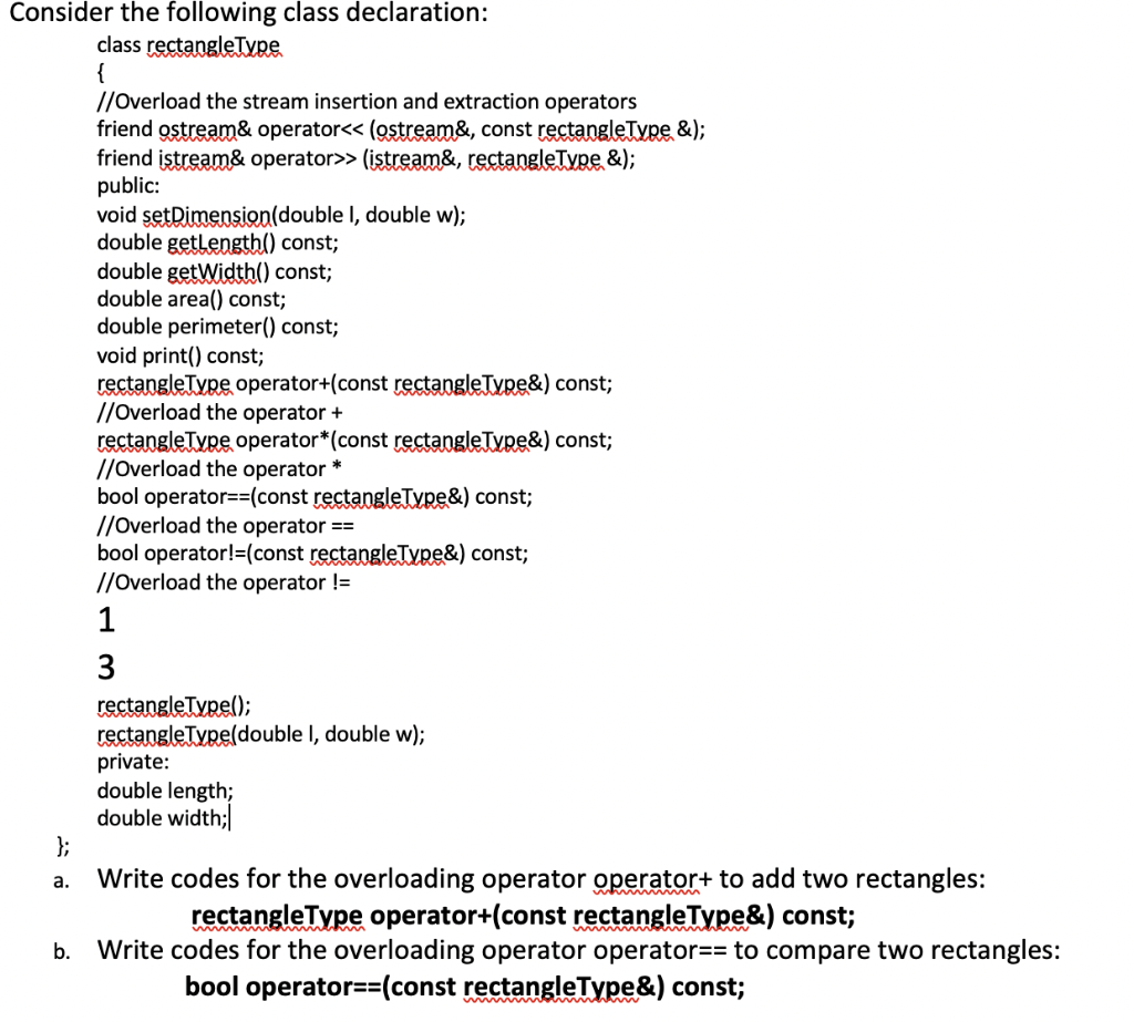 Solved Consider the following class declaration: class | Chegg.com